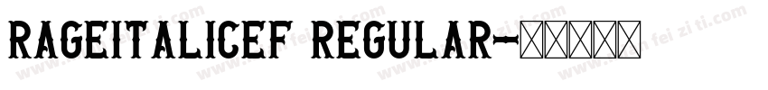 RageItalicEF Regular字体转换